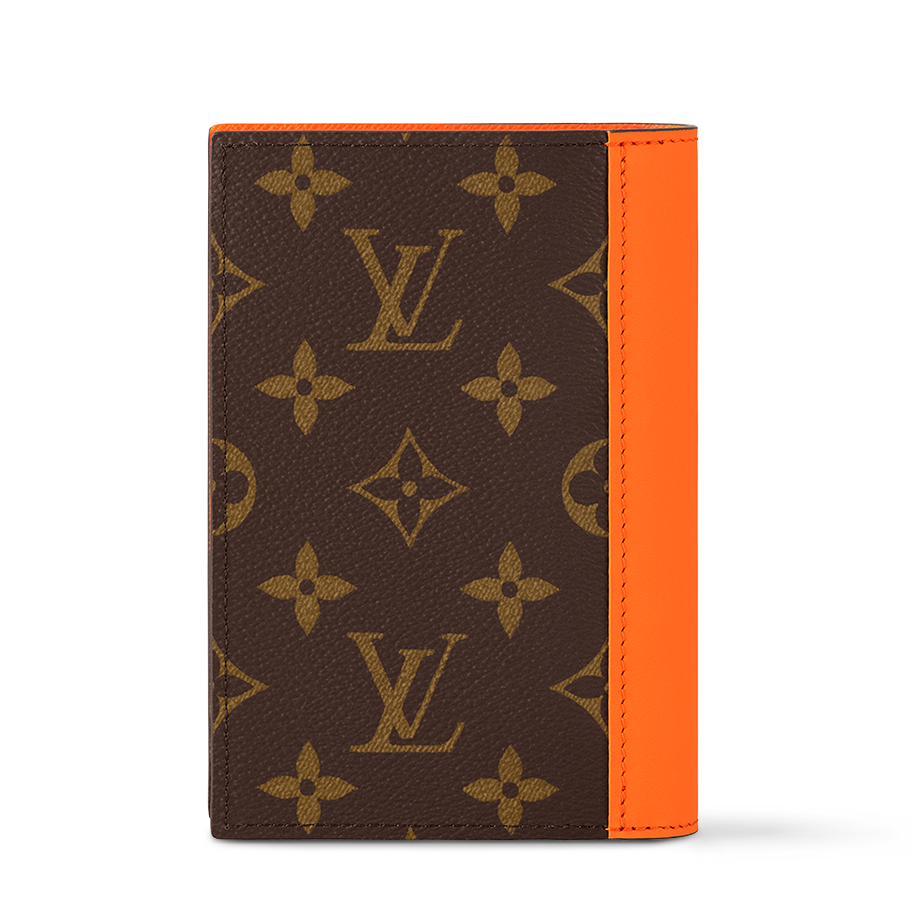Louis Vuitton  Passport Cover orange brown