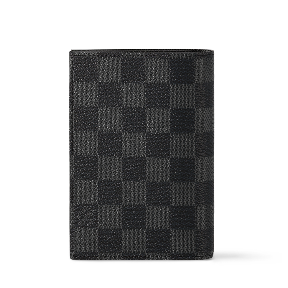 Louis Vuitton  Passport Cover grey black