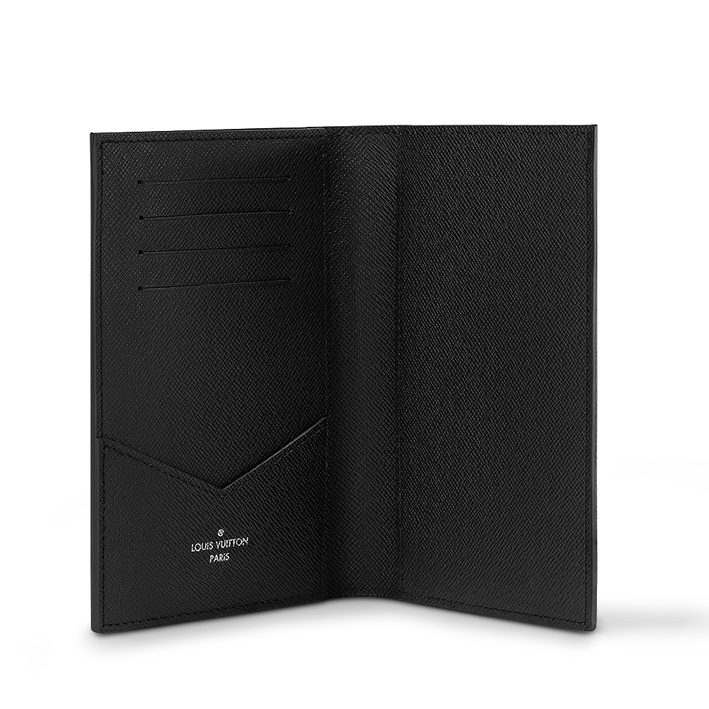 Louis Vuitton  Passport Cover grey black