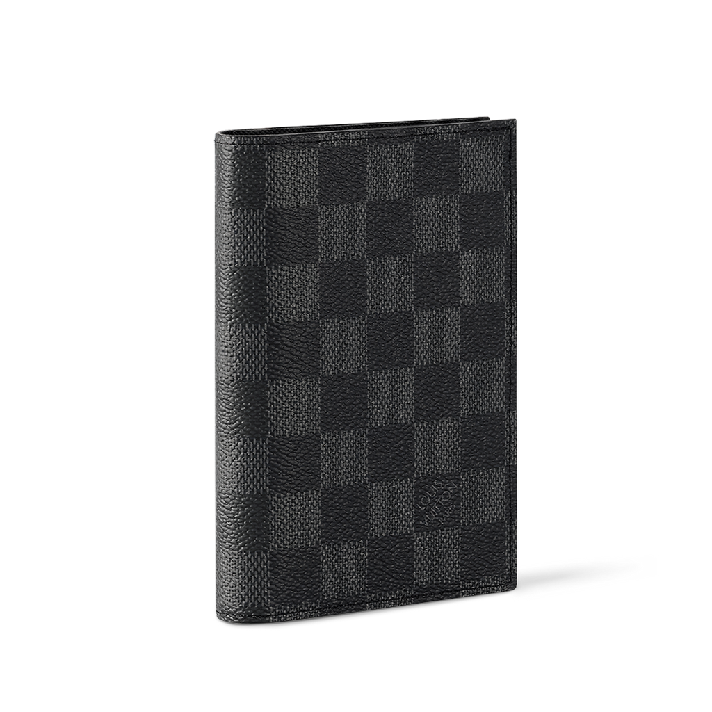 Louis Vuitton  Passport Cover grey black