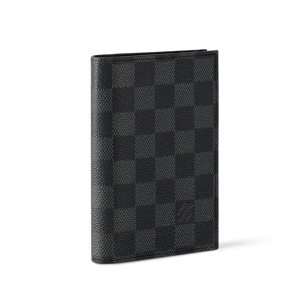 Louis Vuitton  Passport Cover grey black