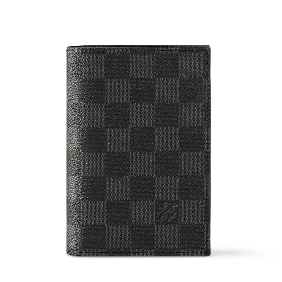 Louis Vuitton  Passport Cover grey black