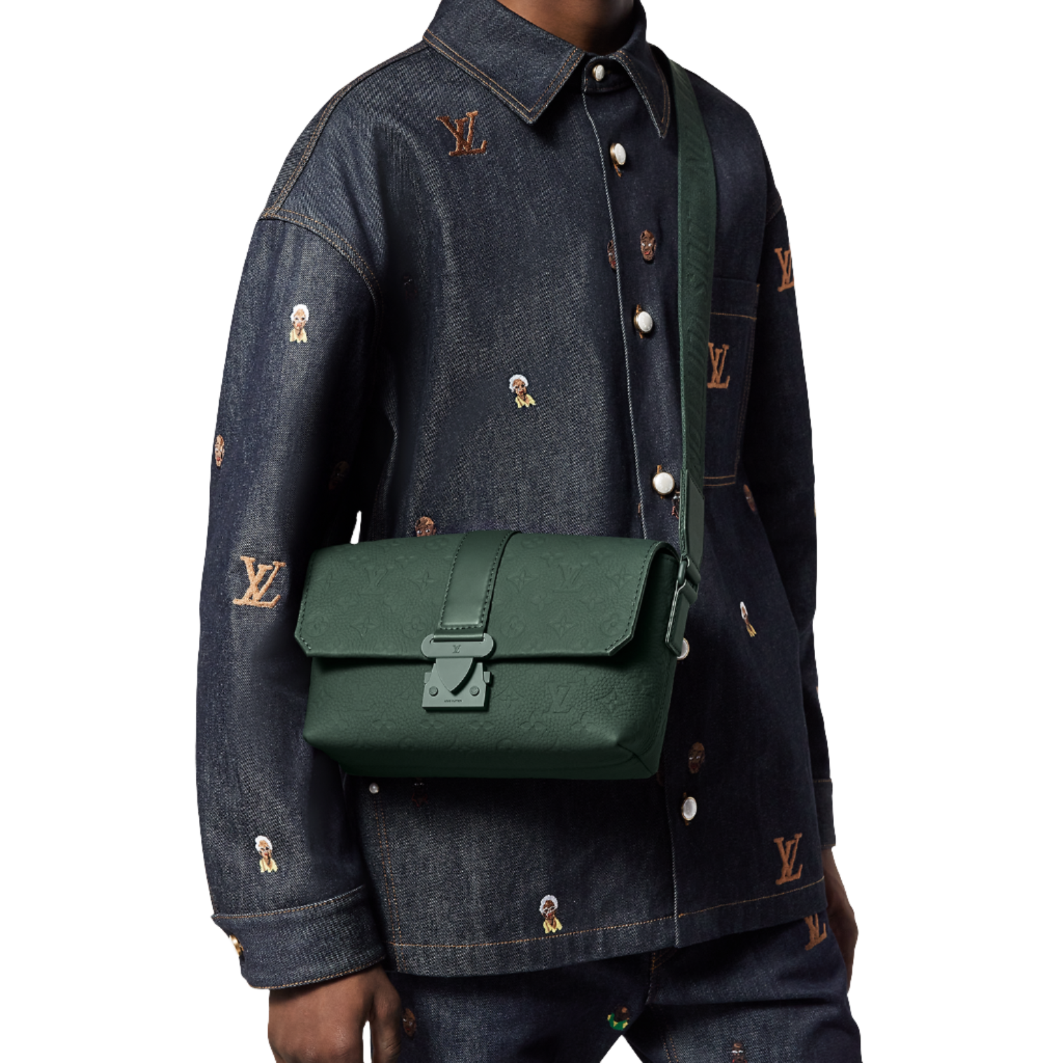Louis Vuitton S-Cape Messenger green