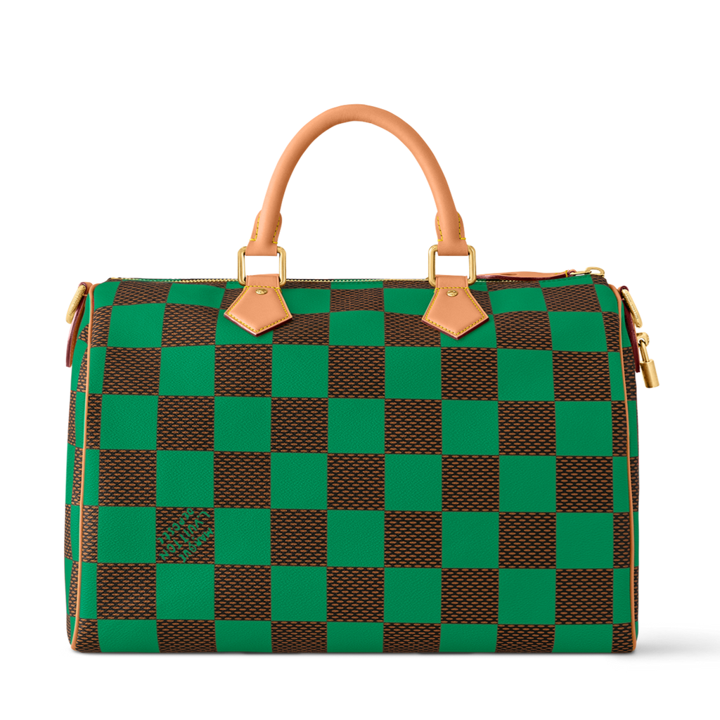 Louis Vuitton Speedy 40 Bandouli re Damier Pop GREEN