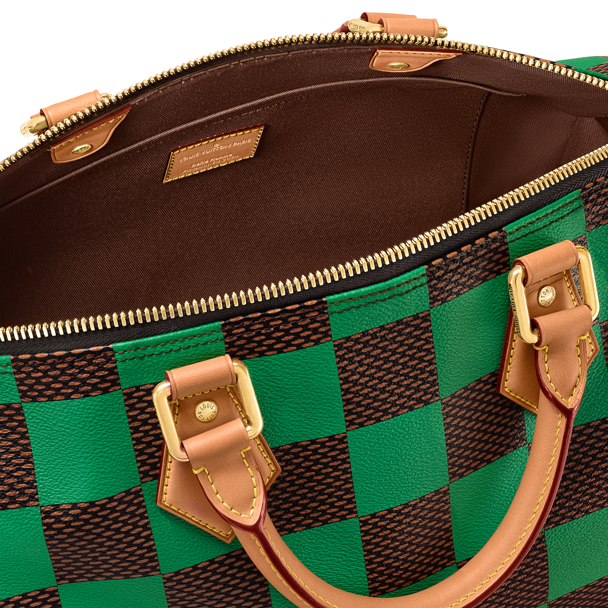 Louis Vuitton Speedy 40 Bandouli re Damier Pop GREEN