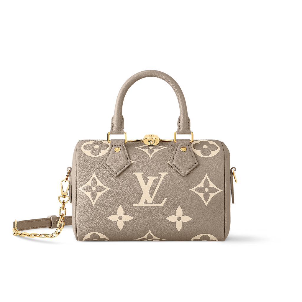 LOUIS VUITTON  Speedy Bandouli Monogram Empreinte Chain Bags and Clutches
