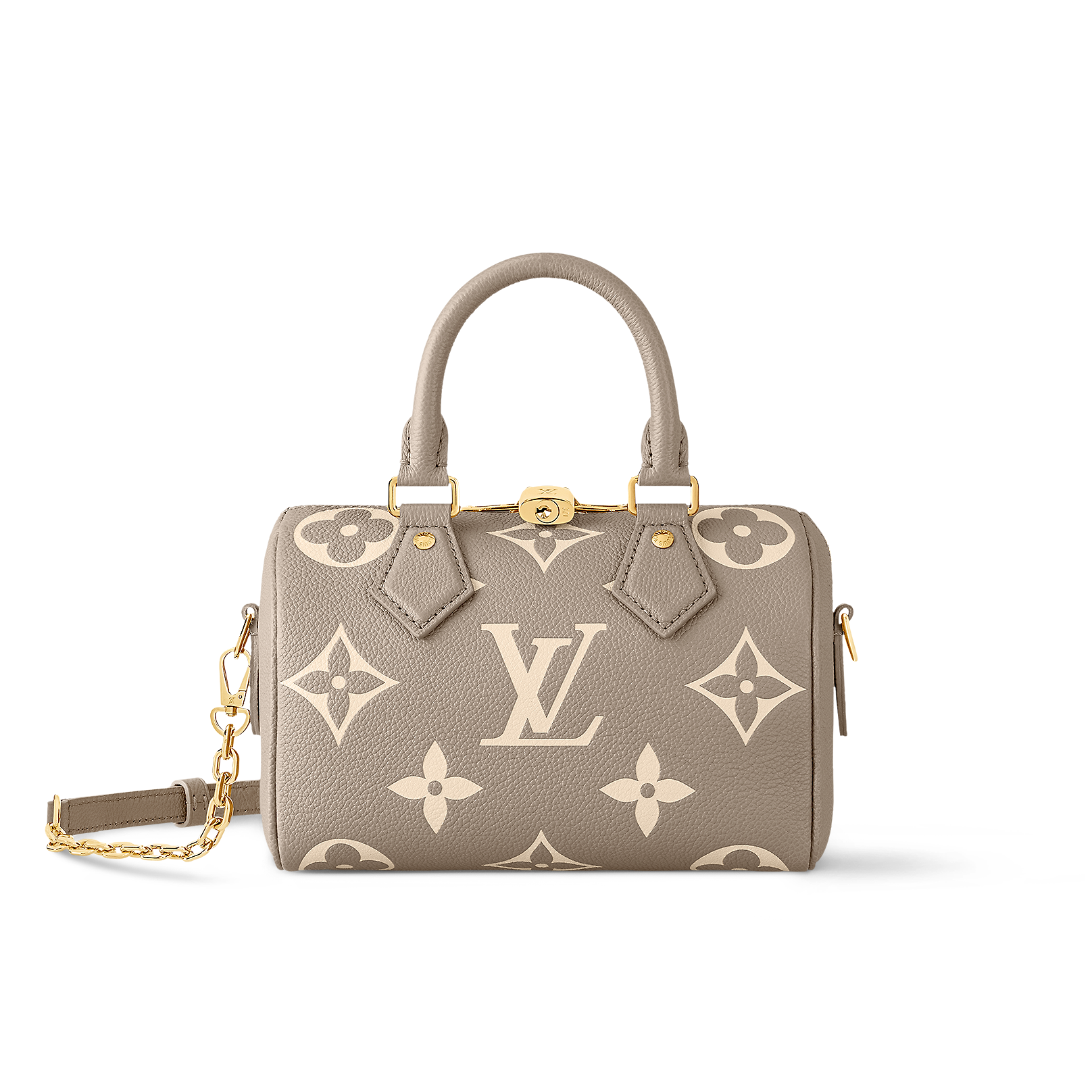LOUIS VUITTON  Speedy Bandouli Monogram Empreinte Chain Bags and Clutches