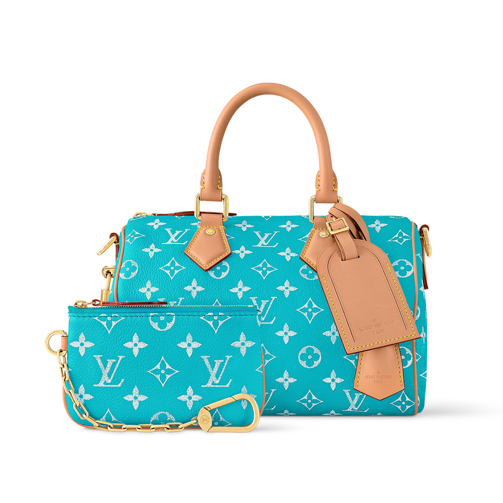 Louis Vuitton Speedy P9 Bandouli re 25  Tiffany Blue