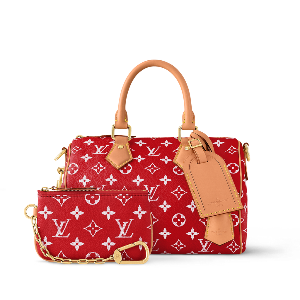 Louis Vuitton Speedy P9 Bandouli re 25 red