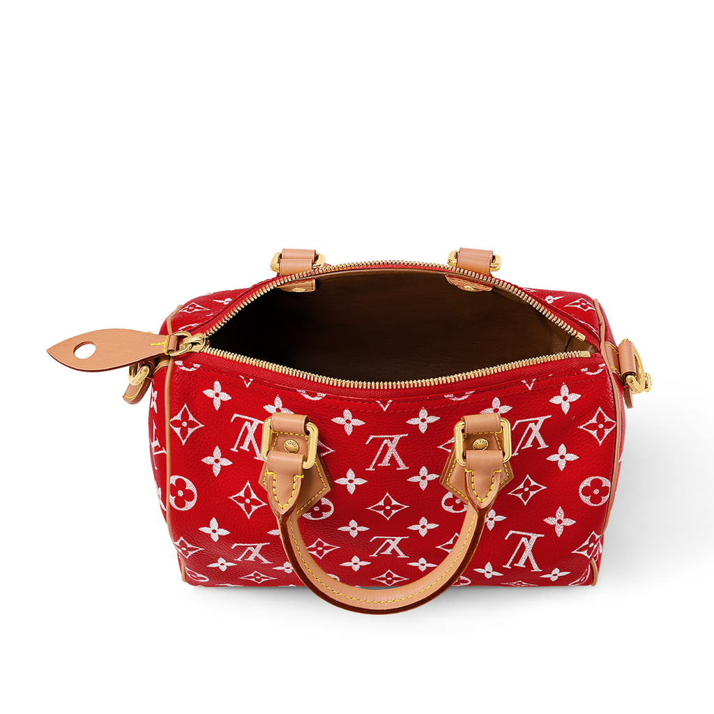 Louis Vuitton Speedy P9 Bandouli re 25 red