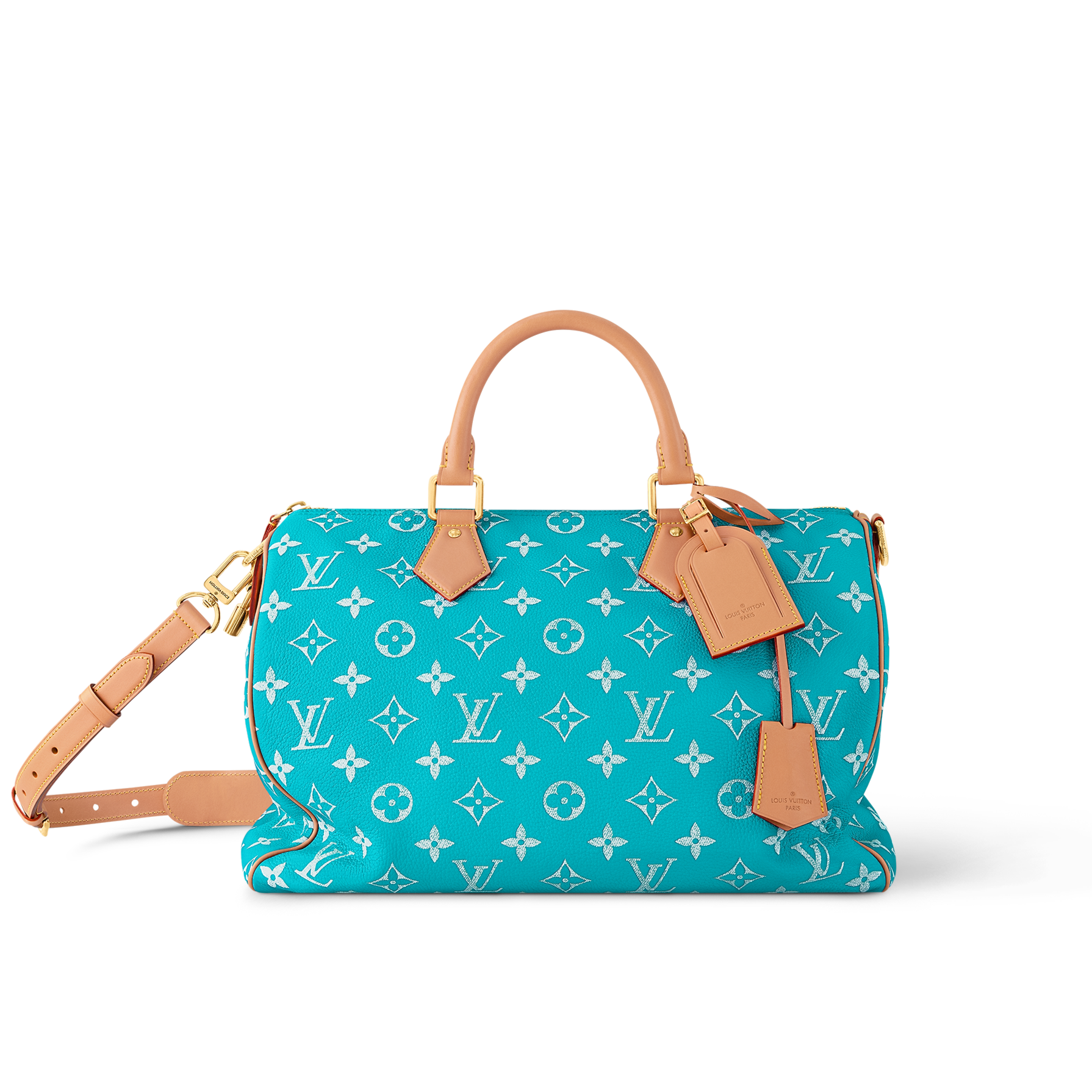 Louis Vuitton Speedy P9 Bandouli re 25  Tiffany Blue