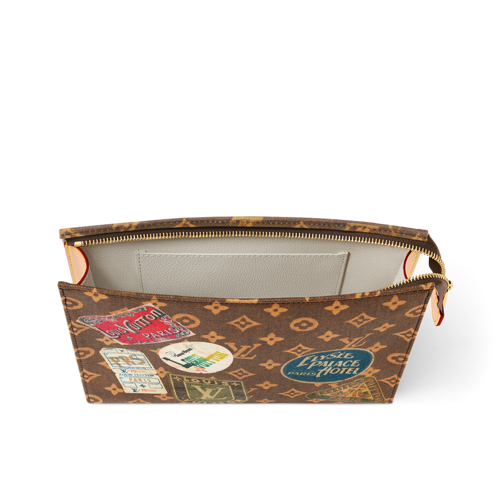 Louis Vuitton Toilet Pouch Denim Brown