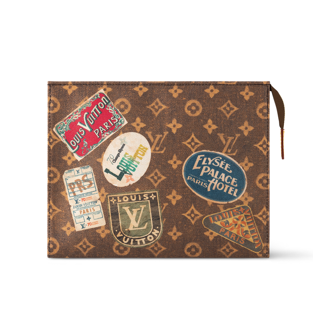 Louis Vuitton Toilet Pouch Denim Brown
