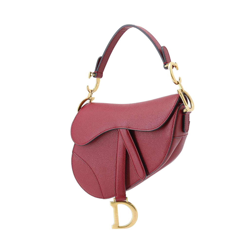 Dior Red Leather Saddle Shoulder Bags Dior
