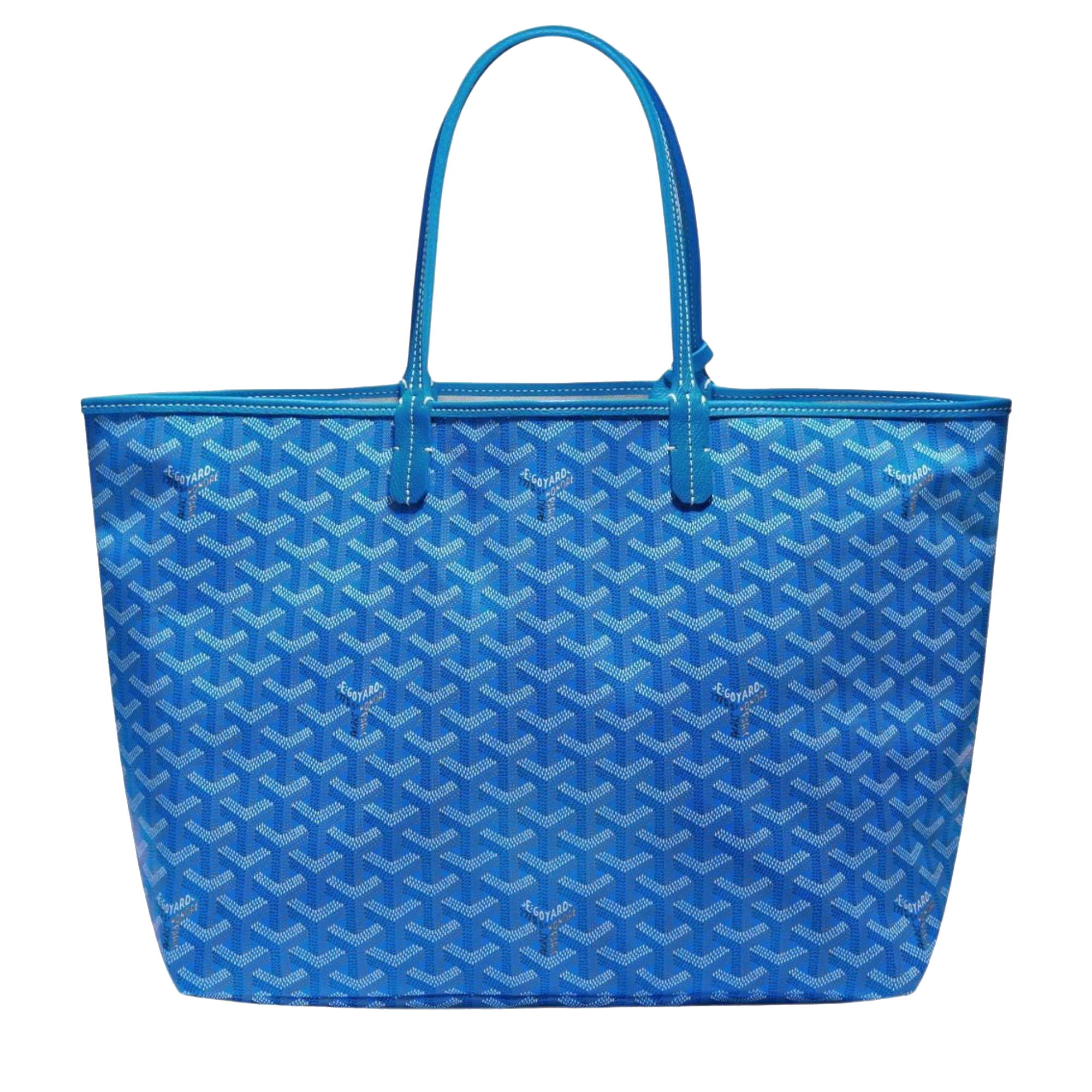 GOYARD GOYARDINE LOUIS PM TOTE BAG PALLADIUM HARDWARE
