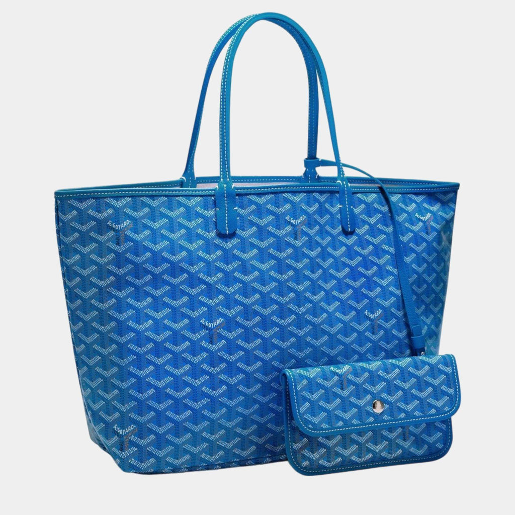 GOYARD GOYARDINE LOUIS PM TOTE BAG PALLADIUM HARDWARE