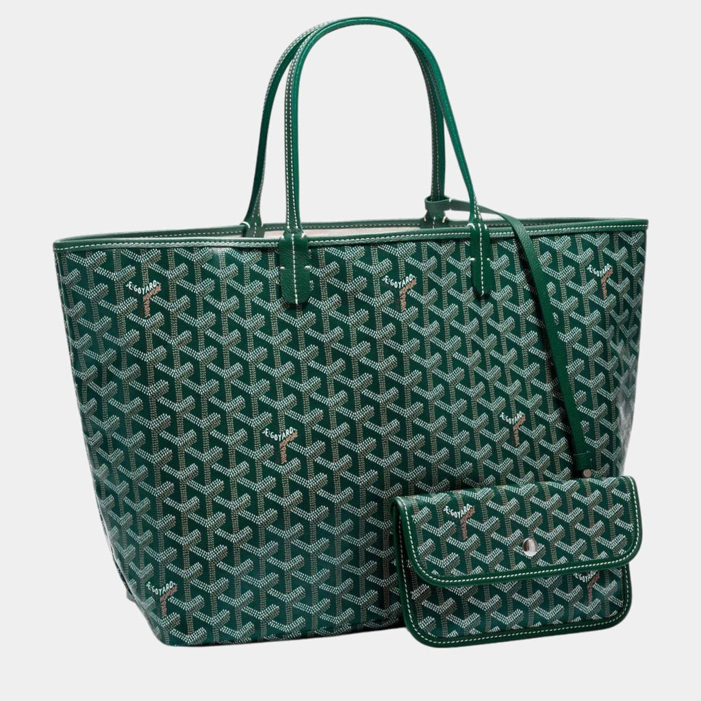 GOYARD GOYARDINE LOUIS PM TOTE BAG PALLADIUM HARDWARE