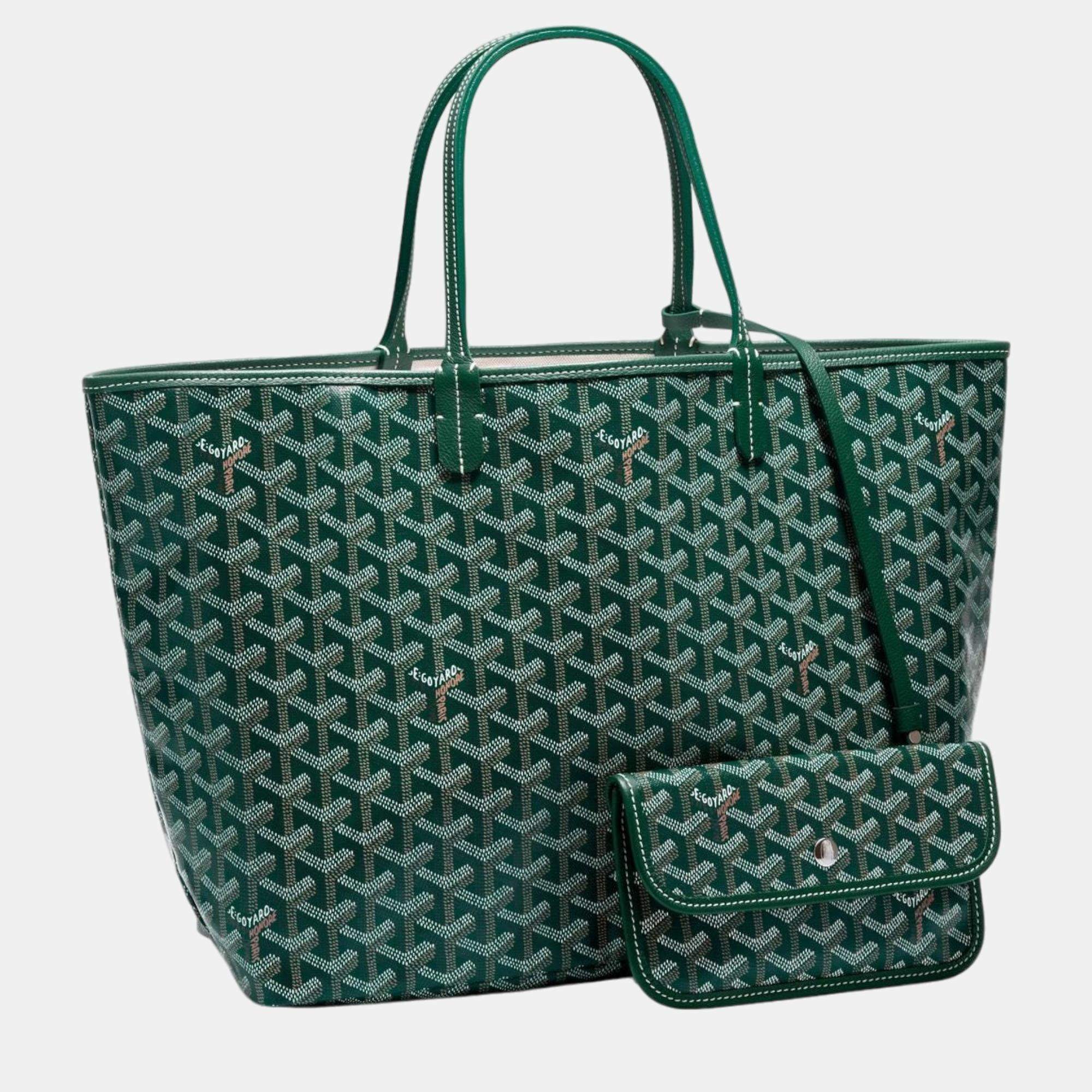 GOYARD GOYARDINE LOUIS PM TOTE BAG PALLADIUM HARDWARE