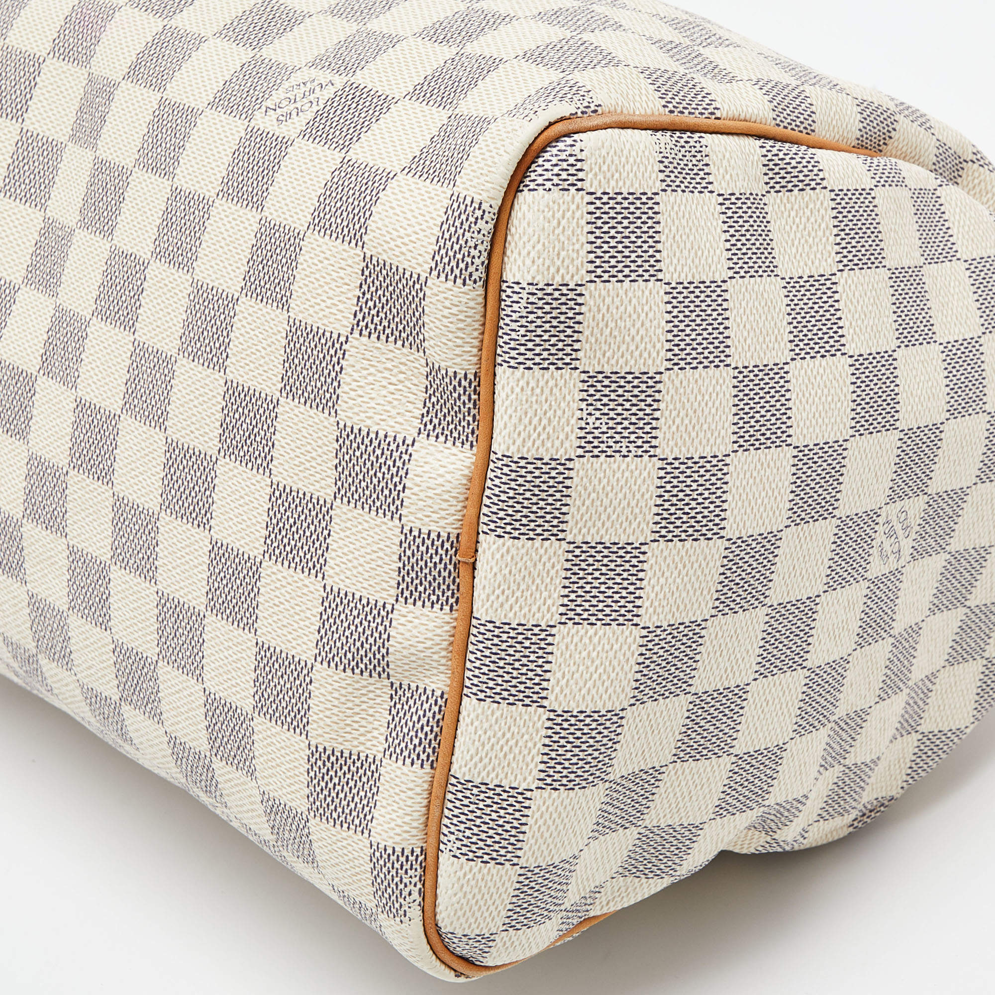 Louis Vuitton Damier Azur Canvas Speedy 30 Bag Louis Vuitton White