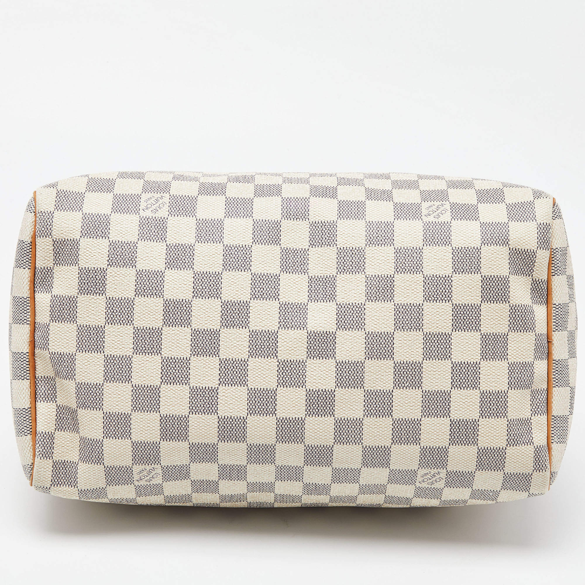 Louis Vuitton Damier Azur Canvas Speedy 30 Bag Louis Vuitton White