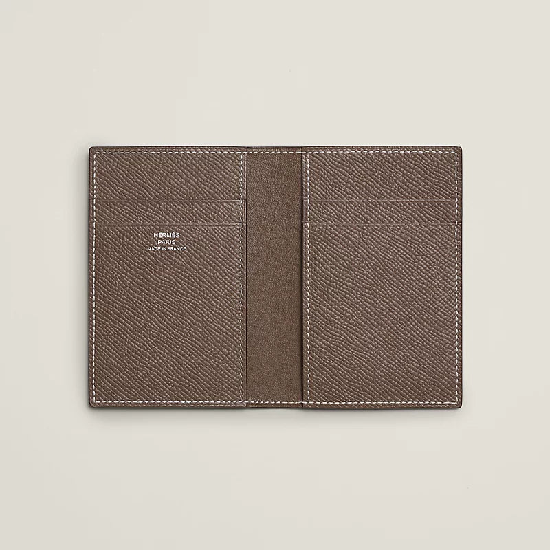 Hermes Euclide card holder Brown