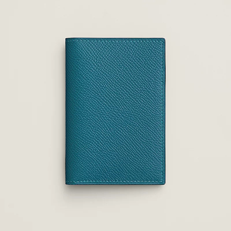 Hermes Euclide card holder New Bleu Jean