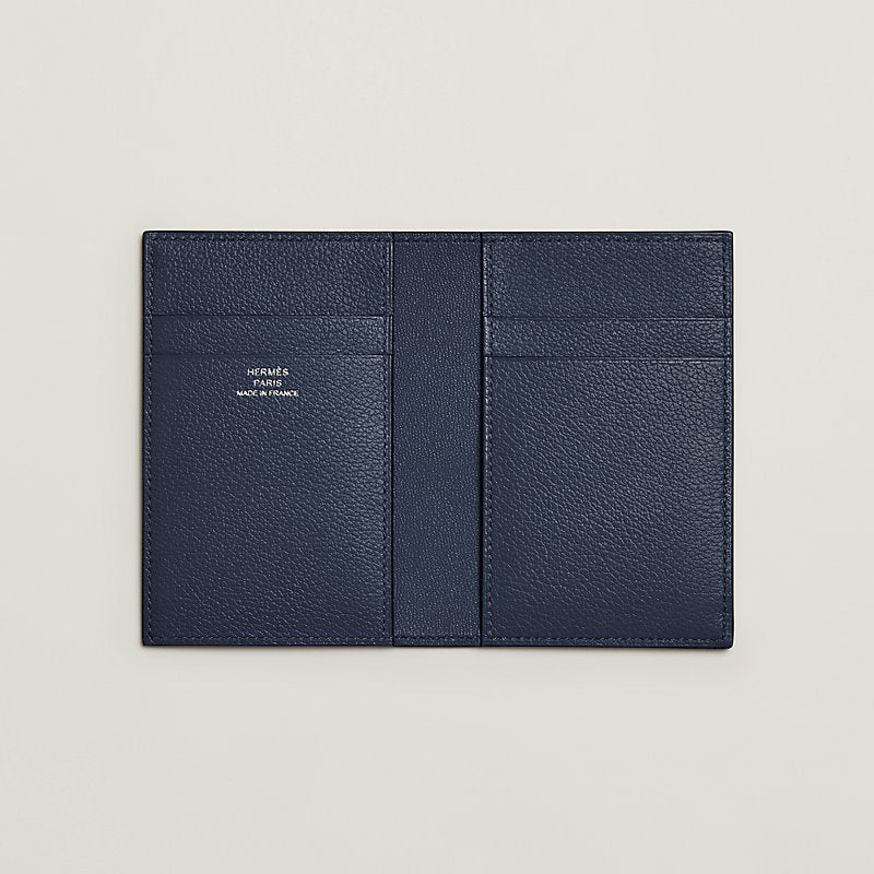 Hermes Euclide card holder Navy